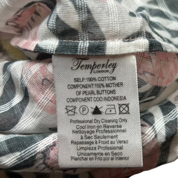 Temperley London Reef Blouse Ruffle Trim Victorian Stule Button Front Baby Top 2 - Picture 6 of 9